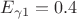$E_{\gamma1}=0.4$