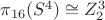 $\pi_{16}(S^4)\cong Z_2^3$