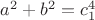 $a^2+b^2=c_1^4$