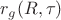 $r_{g}(R,\tau)$