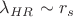 $\lambda_{HR} \sim r_s$