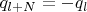 $q_{l+N}=-q_l$