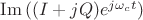 $\operatorname{Im}{((I+jQ)e^{j\omega_ct})}$