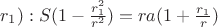 $r_1): S(1-\frac {r_1^2}{r^2})=ra(1+\frac {r_1}{r})$