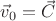 $\vec v_0 = \vec C$