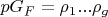 $p G_F=\rho_1 ... \rho_g$