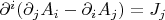 $ \partial^i (\partial_j A_i - \partial_i A_j) =  J_j $