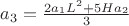$a_3=\frac{2a_1L^2+5Ha_2}{3}$
