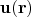 $\mathbf u(\mathbf r)$