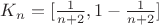 $K_n=[\frac{1}{n+2},1-\frac{1}{n+2}]$