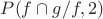 $P(f\cap g/f,2)$