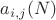 $a_{i, j}(N)$