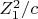 $Z_1^2/c$