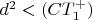 $d^2<(CT_1^+)$