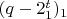 $(q-2^t_1)_1$