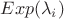 $Exp(\lambda_i)$
