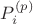 $P_i^{(p)}$