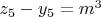 $z_5-y_5=m^3$
