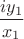 \dfrac{i y_1}{x_1}$