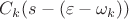 $C_k(s-(\varepsilon-\omega_k))$