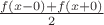 $\frac{f\left(x-0\right)+f\left(x+0\right)}{2}$