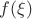 $\[f(\xi )\]$