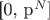 [0, p^N]
