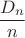 $\dfrac{D_n}n$