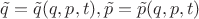 $\tilde{q} = \tilde{q}(q, p, t), \tilde{p} = \tilde{p}(q, p, t)$