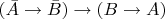 $(\bar{A}\to\bar{B})\to(B\to A)$