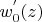 $w_0^{'}(z)$
