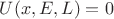 $U(x,E,L)=0$