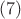 $ (7) $