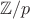 $\mathbb Z/p$