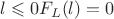 $l\leqslant 0 F_L(l) = 0$