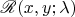 $\mathscr R (x,y; \lambda)$