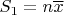 $S_1=n\overline{x}$
