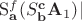 $\mathrm S^f_{\mathbf a}\mathrm(S^{\mathbf c}_{\mathbf b}\mathbf A_1)\!\mid$