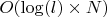 $O(\log(l) \times N)$