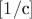 $[1/\text{с}]$