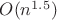 $O(n^{1.5})$