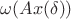 $\omega(Ax(\delta))$