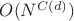 $O(N^{C(d)})$