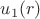 $u_1(r)$