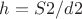 $h=S2/d2$