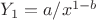 $Y_1 = a/x^{1-b}$
