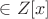$\in Z[x]$