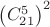 $\left(C_{21}^5\right)^2$