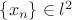 $\lbrace x_n \rbrace \in l^2$