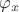 $\varphi _{x}$